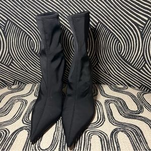 H & M Black Sock Bootie